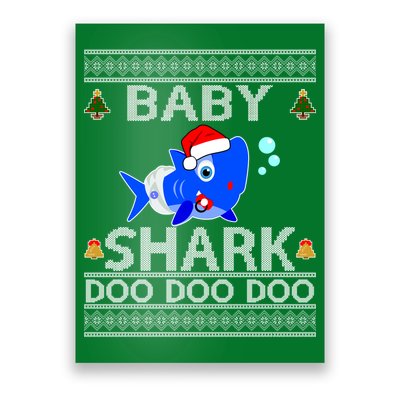 Baby Shark Doo Doo Cute Ugly Christmas Poster