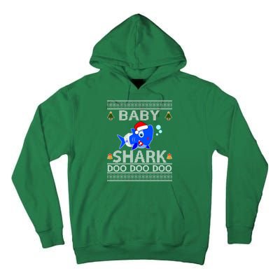 Baby Shark Doo Doo Cute Ugly Christmas Tall Hoodie