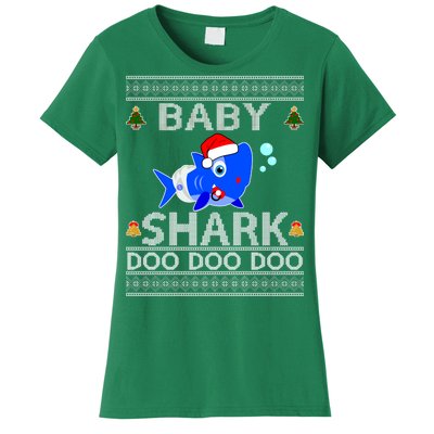 Baby Shark Doo Doo Cute Ugly Christmas Women's T-Shirt