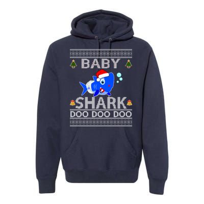 Baby Shark Doo Doo Cute Ugly Christmas Premium Hoodie