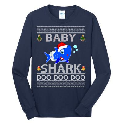 Baby Shark Doo Doo Cute Ugly Christmas Tall Long Sleeve T-Shirt