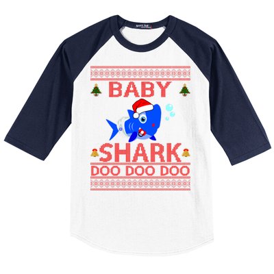 Baby Shark Doo Doo Cute Ugly Christmas Baseball Sleeve Shirt