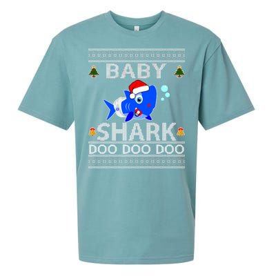 Baby Shark Doo Doo Cute Ugly Christmas Sueded Cloud Jersey T-Shirt