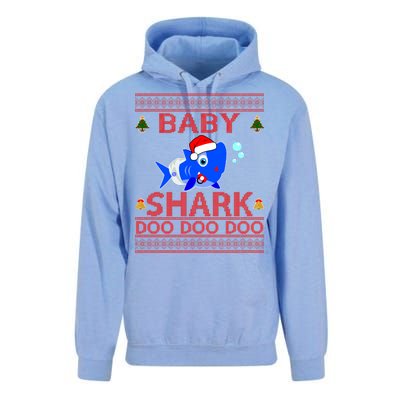 Baby Shark Doo Doo Cute Ugly Christmas Unisex Surf Hoodie