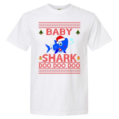 Baby Shark Doo Doo Cute Ugly Christmas Garment-Dyed Heavyweight T-Shirt