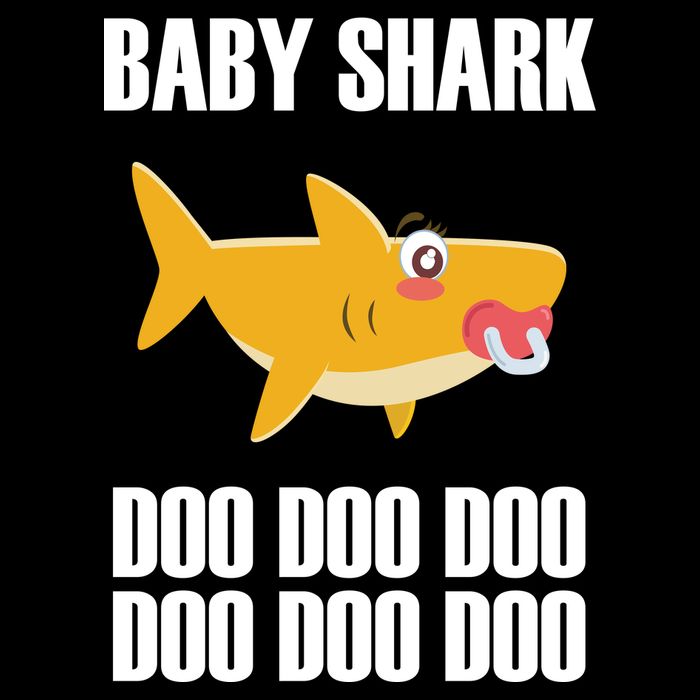 Baby Shark Doo Doo Doo 7-Panel Snapback Hat