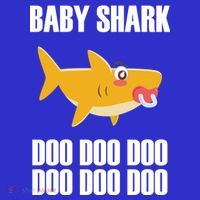 Baby Shark Doo Doo Doo Pom Pom 12in Knit Beanie