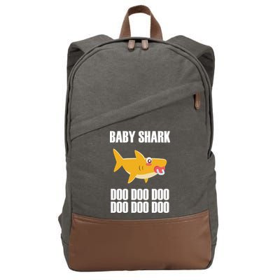 Baby Shark Doo Doo Doo Cotton Canvas Backpack