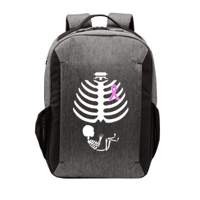 Baby Skeleton Breast Cancer Ribbon Vector Backpack