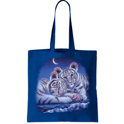 Baby Tigers Moon Tote Bag