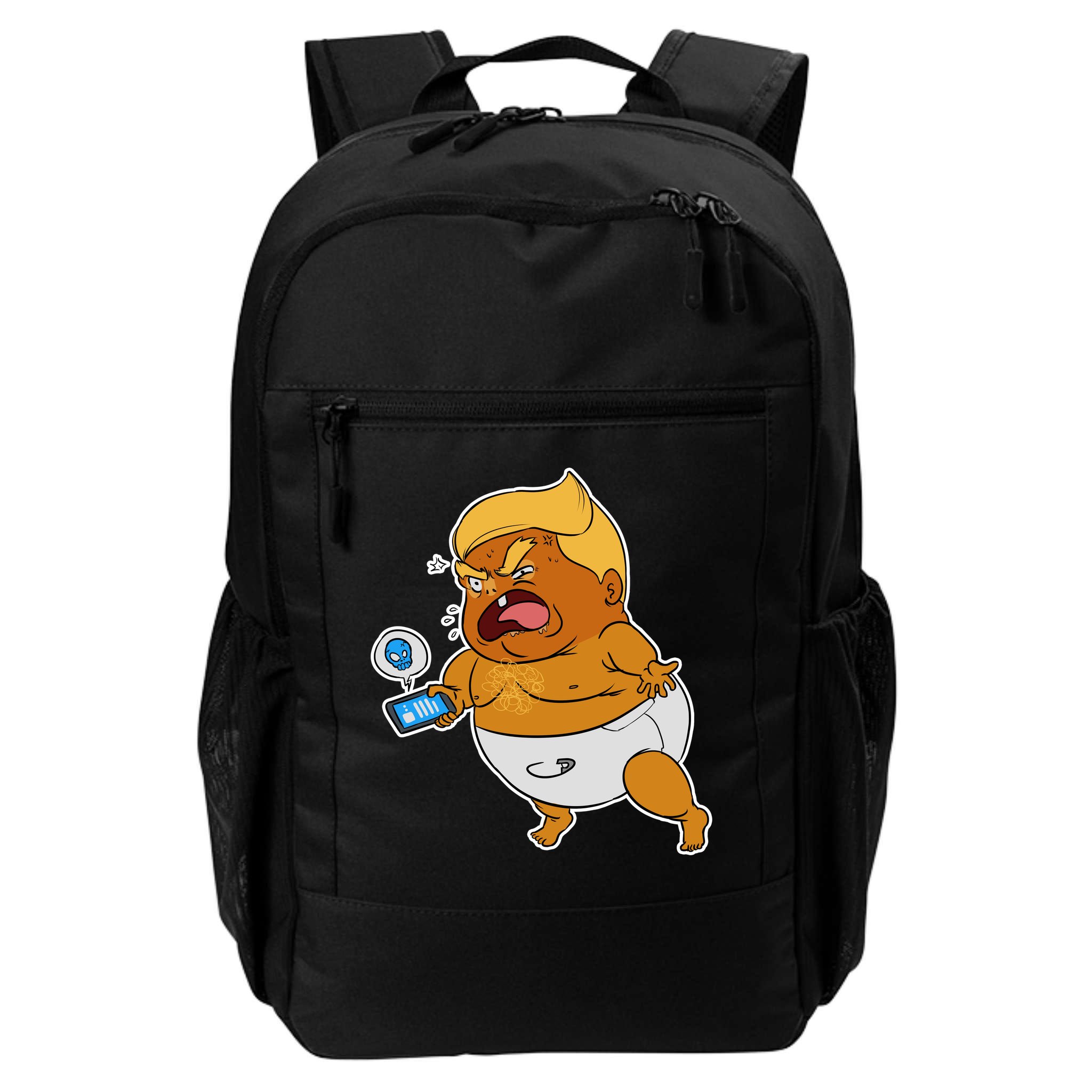 Baby Trump Crying Tweet Backpack
