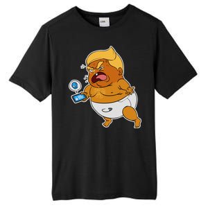 Baby Trump Crying Tweet Tall Fusion ChromaSoft Performance T-Shirt