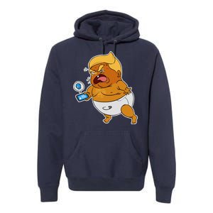 Baby Trump Crying Tweet Premium Hoodie