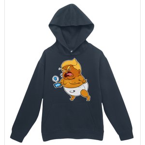 Baby Trump Crying Tweet Urban Pullover Hoodie