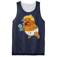 Baby Trump Crying Tweet Mesh Reversible Basketball Jersey Tank