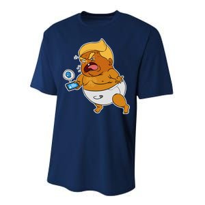 Baby Trump Crying Tweet Performance Sprint T-Shirt