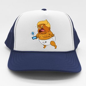 Baby Trump Crying Tweet Trucker Hat