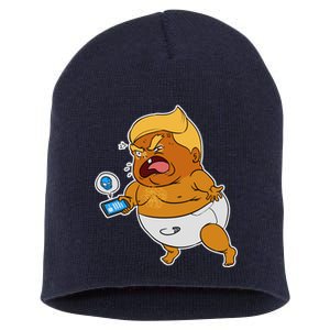 Baby Trump Crying Tweet Short Acrylic Beanie