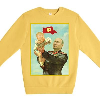 Baby Trump Putin Premium Crewneck Sweatshirt