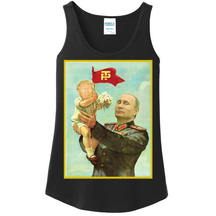 Baby Trump Putin Ladies Essential Tank