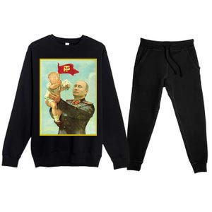 Baby Trump Putin Premium Crewneck Sweatsuit Set