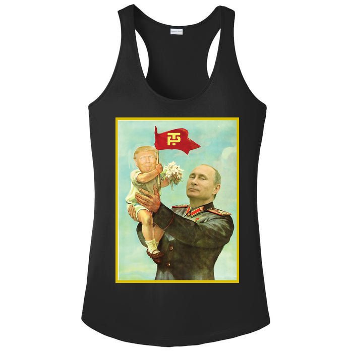 Baby Trump Putin Ladies PosiCharge Competitor Racerback Tank