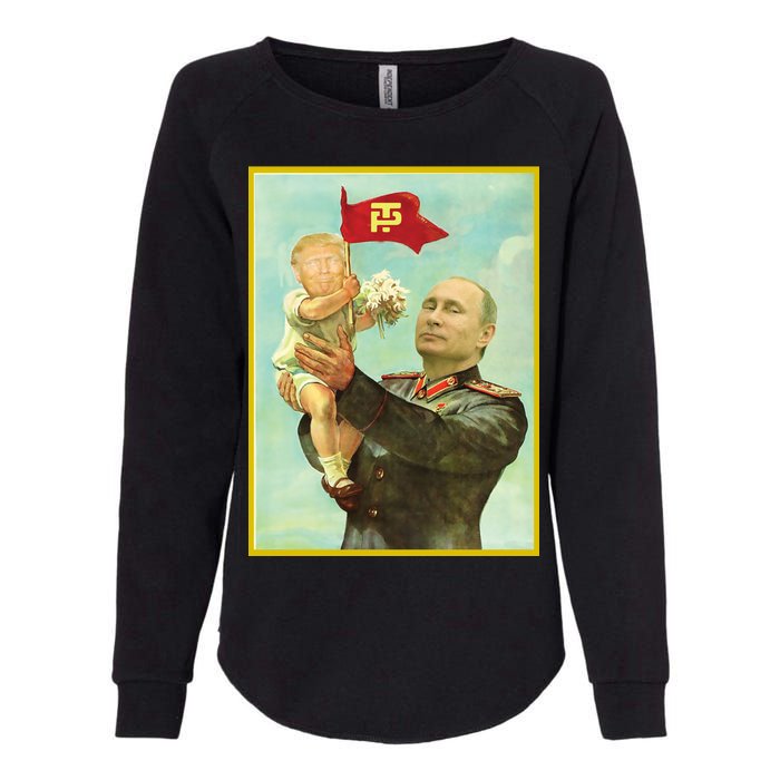 Baby Trump Putin Womens California Wash Sweatshirt