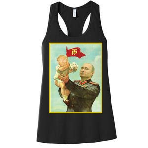 Baby Trump Putin Women's Racerback Tank