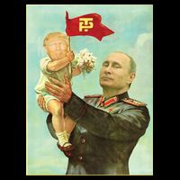 Baby Trump Putin Tie-Dye T-Shirt