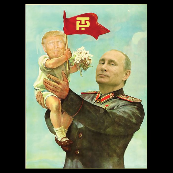 Baby Trump Putin Tie-Dye T-Shirt