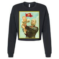 Baby Trump Putin Cropped Pullover Crew