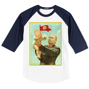 Baby Trump Putin Baseball Sleeve Shirt