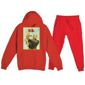 Baby Trump Putin Premium Hooded Sweatsuit Set