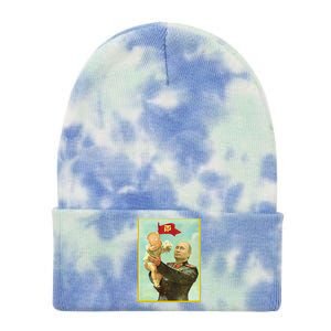 Baby Trump Putin Tie Dye 12in Knit Beanie