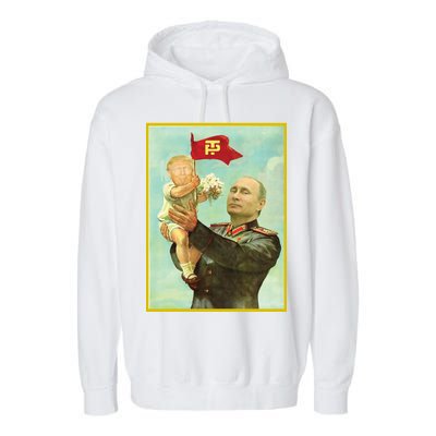 Baby Trump Putin Garment-Dyed Fleece Hoodie