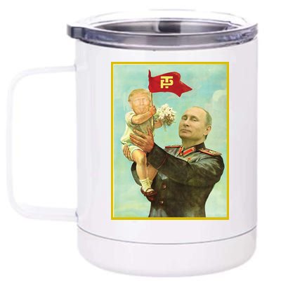 Baby Trump Putin 12 oz Stainless Steel Tumbler Cup