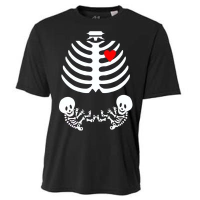 Baby Twins Skeleton Halloween Costume Cooling Performance Crew T-Shirt