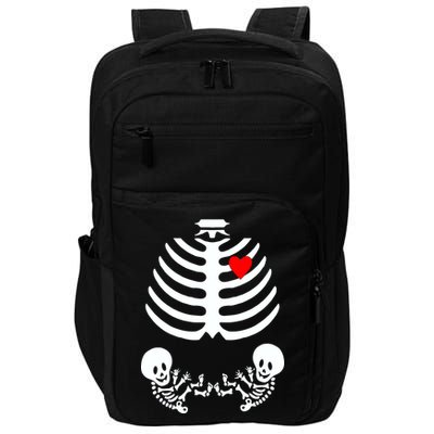 Baby Twins Skeleton Halloween Costume Impact Tech Backpack