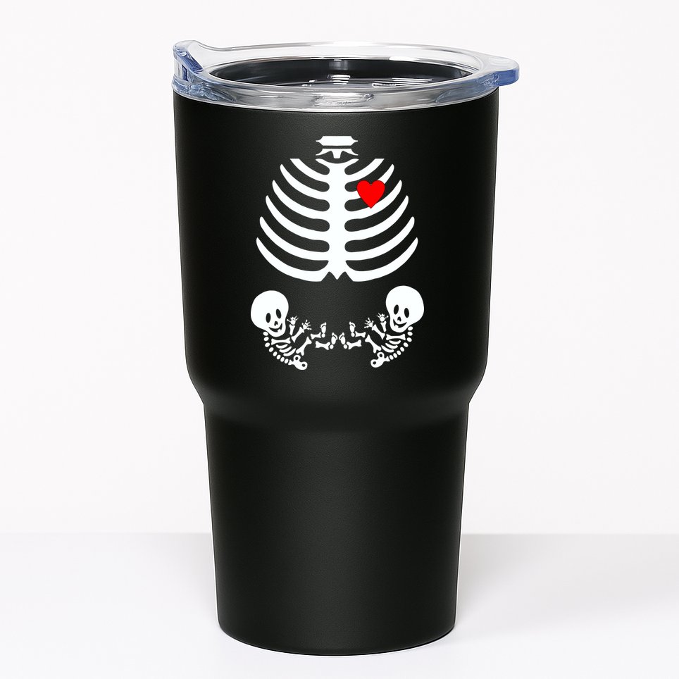 Baby Twins Skeleton Halloween Costume Tumbler