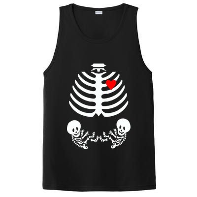 Baby Twins Skeleton Halloween Costume PosiCharge Competitor Tank