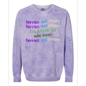 Berries And Cream Colorblast Crewneck Sweatshirt