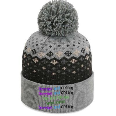 Berries And Cream The Baniff Cuffed Pom Beanie