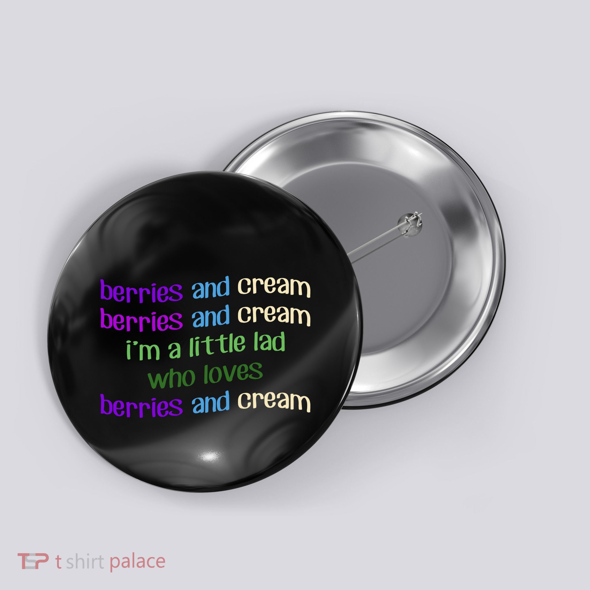 Berries And Cream Button