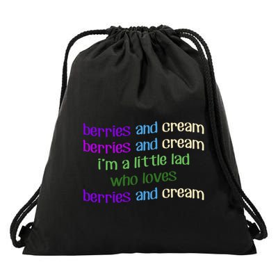 Berries And Cream Drawstring Bag