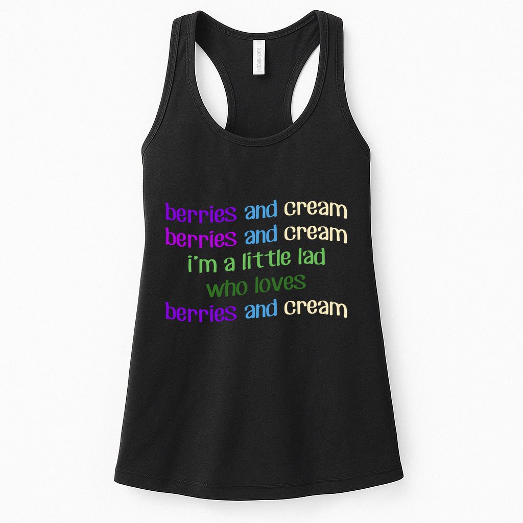 Berries And Cream Womens Tank Top