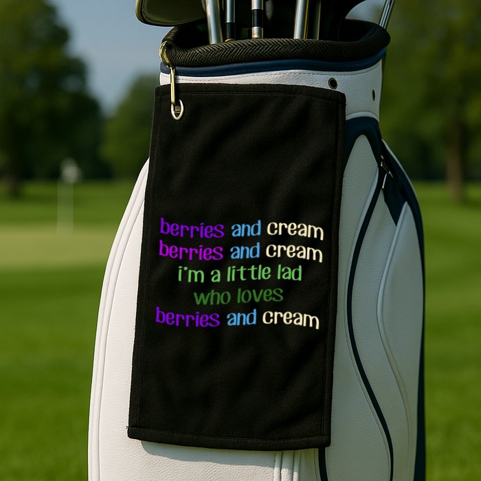 Berries And Cream Golf Towel