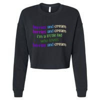 Berries And Cream Cropped Pullover Crew