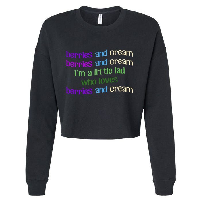 Berries And Cream Cropped Pullover Crew