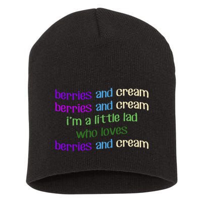 Berries And Cream Short Acrylic Beanie