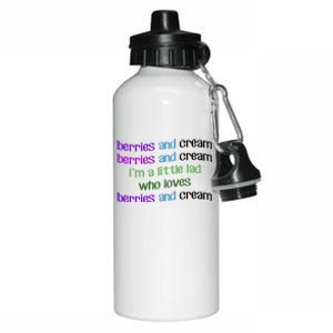 Berries And Cream Aluminum Water Bottle